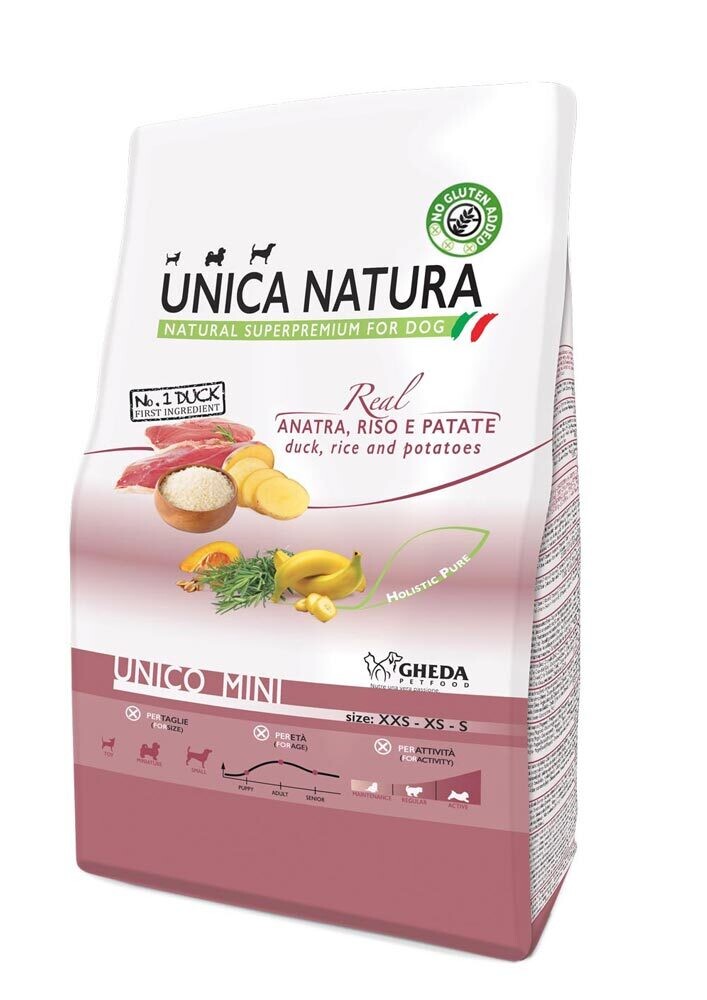 Gheda - Unica Mini Dry - Duck, rice and potatoes 2.5kg