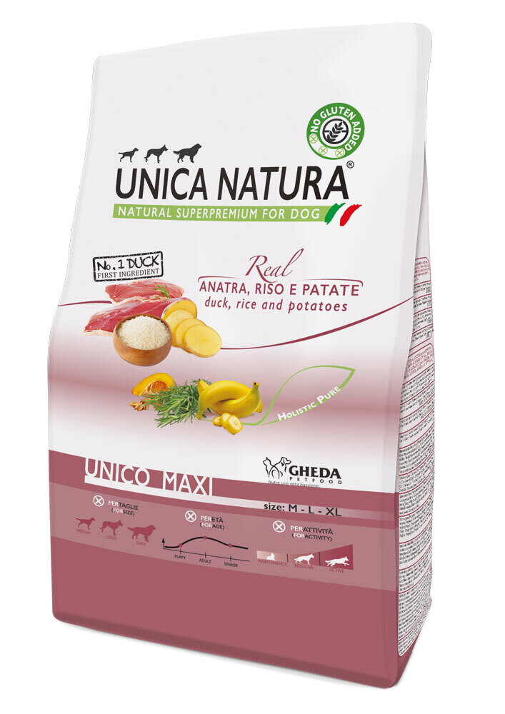 Gheda - Unico Maxi Dry - Duck, rice and potatoes 2.5kg
