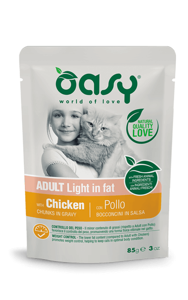 Oasy Chunks In Sauce - Adult Light In Fat With Chicken 85 gr