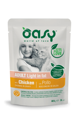 Oasy Chunks In Sauce - Adult Light In Fat With Chicken 85 gr