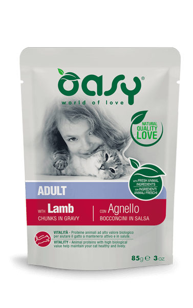 Oasy Chunks In Sauce - Adult With Lamb 85 gr