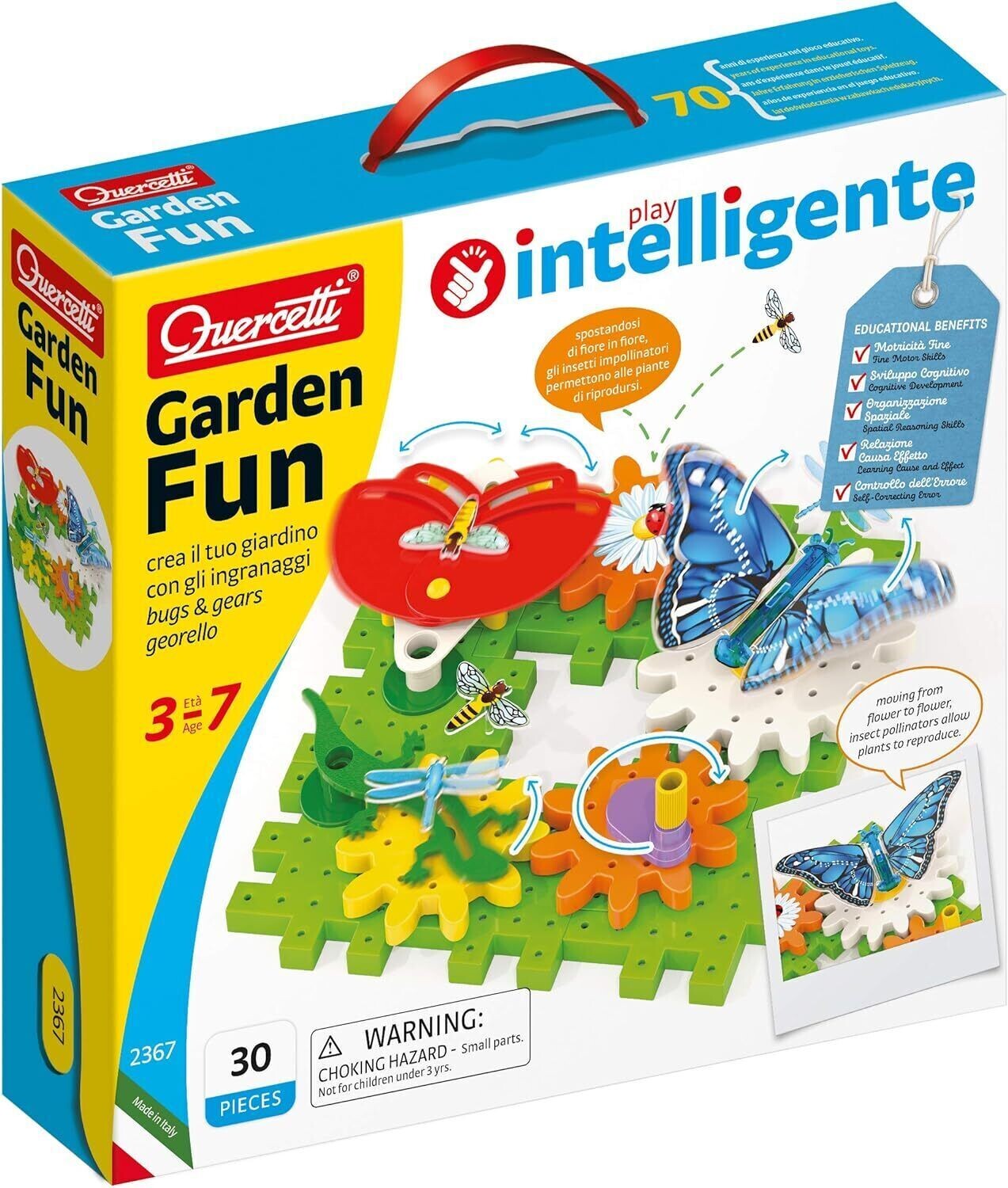 Quercetti 2367 Garden Fun Georello Bugs