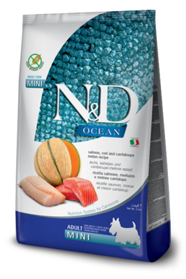Farmina N&amp;D Ocean Dog Salmon, Cod, Cantaloupe Adult Mini Kg 2.5