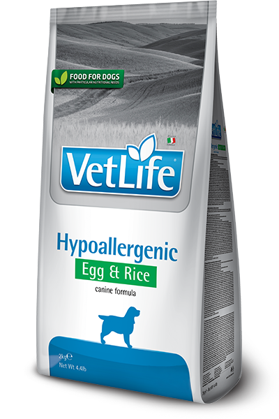 Farmina Vet Life Natural Diet Dog Hypoallergenic Egg &amp; Rice Kg.2
