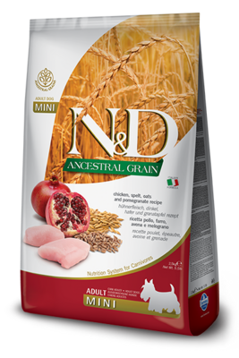 Farmina N&amp;D Ancestral Dog Chicken And Pomegranate Adult Mini Gr.800