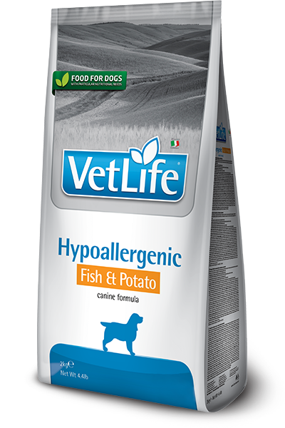 Farmina Vet Life Natural Diet Dog Hypoallergenic Fish &amp; Potato Kg.2
