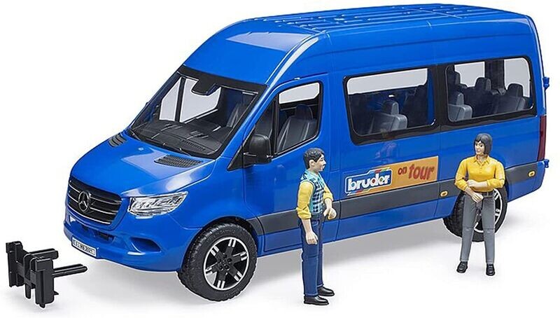 Bruder 02670 MB Sprinter Transfer Van with Driver and Passenger