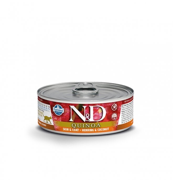 Farmina N&amp;D Cat Quinoa Herring &amp; Coconut 80 Gr