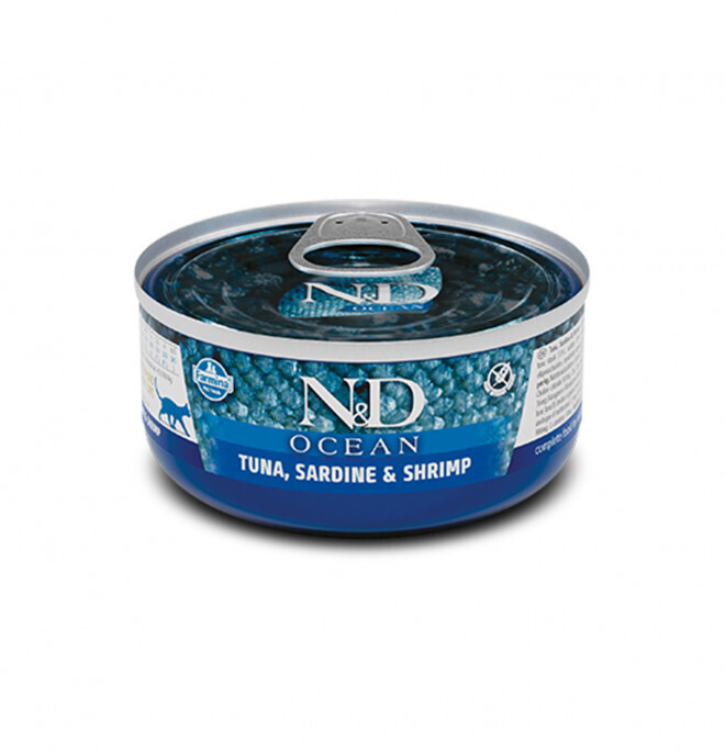 Farmina N&amp;D Cat Ocean Tuna, Sardine &amp; Shrimp 80 Gr