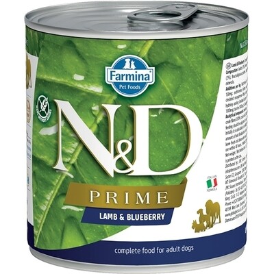 Farmina N&amp;D Dog Prime Lamb And Blueberry 285Gr