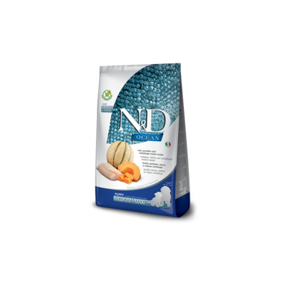 Farmina N&amp;D Ocean Dog Cod, Pumpkin, Cantaloupe Puppy Med/Max Kg 2.5