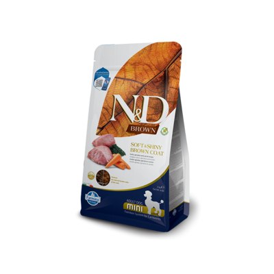 Farmina N&amp;D Brown Dog Lamb, Carrot And Spirulina 2 Kg Adult Mini