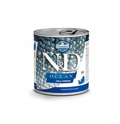 Farmina N&amp;D Dog Ocean Cod And Pumpkin Puppy 285Gr