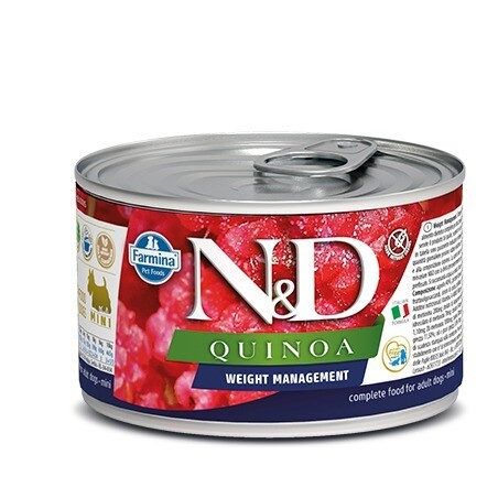 Farmina N&amp;D Dog Quinoa Weight Management 140 Gr