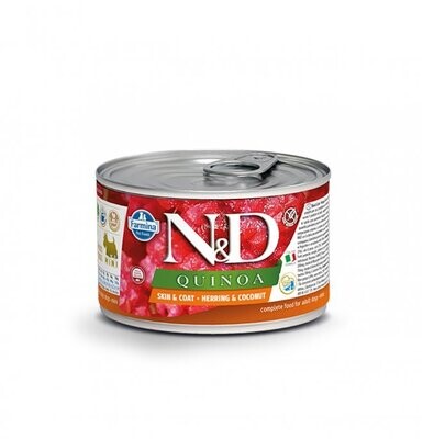 Farmina N&amp;D Dog Quinoa Skin &amp; Coat - Herring And Coconut 140 Gr