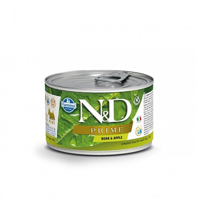 Farmina N&amp;D Dog Prime Wild Boar And Apple 140 Gr