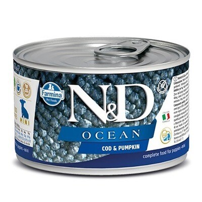 Farmina N&amp;D Dog Ocean Cod And Pumpkin Puppy 140 Gr