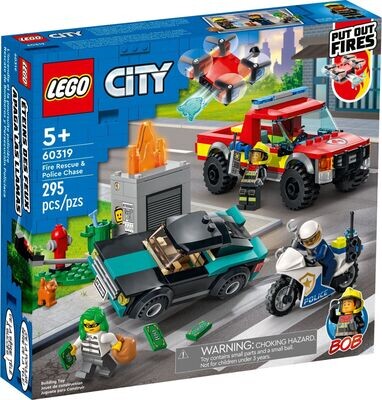 LEGO City 60319 - Fire rescue and police chase