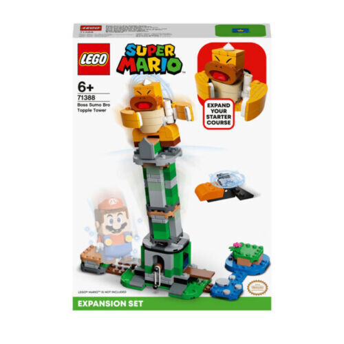 LEGO Set Super Mario 71388 tipping tower with Sumo Boss