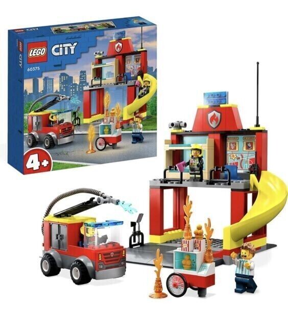 LEGO CITY CASERMA DEI POMPIERI E AUTOPOMPA 60375