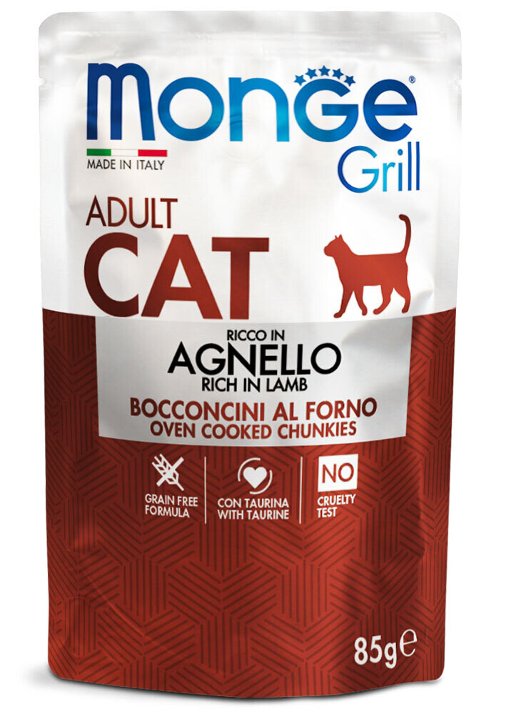 Monge Grill Bocconcini in Jelly – Ricco in Agnello – Adult 85gr