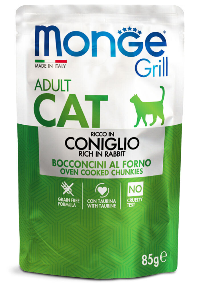 Monge Grill Chunks in Jelly - Rich in Rabbit - Adult 85gr
