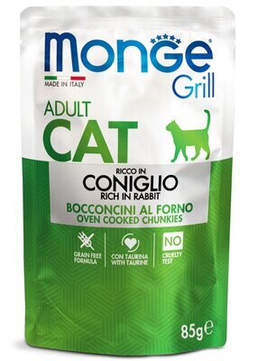 Monge Grill Chunks in Jelly - Rich in Rabbit - Adult 85gr