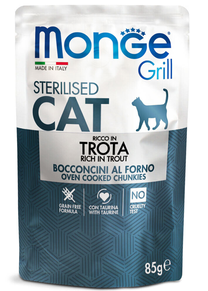 Monge Grill Chunks in Jelly - Rich in Trout - Sterilised 85gr