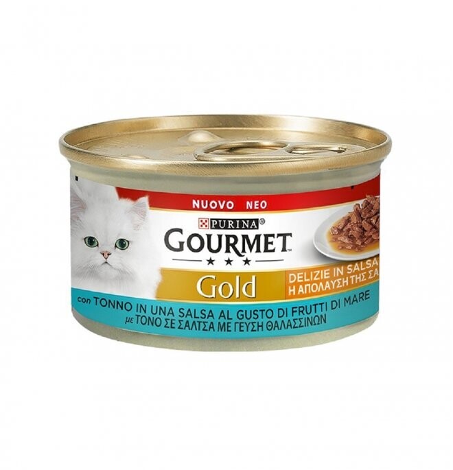 Can Cat Gourmet GOLD Delights in Sauce Tuna 85g