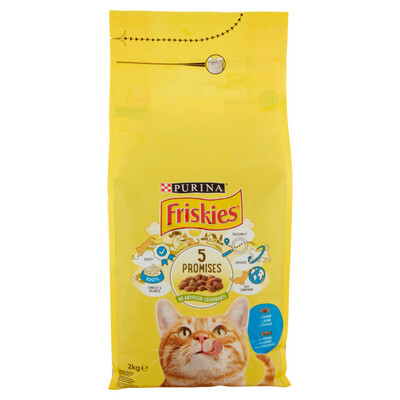 Friskies Dry Cat VITALITY + ADULT SALMON AND VEGETABLES 2000g Purina
