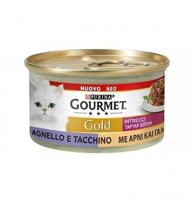 Can Cat Gourmet GOLD Taste Interweaves Turkey &amp; Lamb 85g