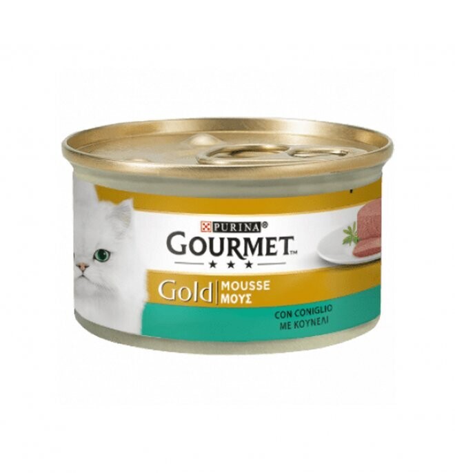 Can Cat Gourmet GOLD MOUSSE rabbit 85g