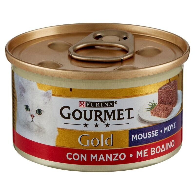 Can Cat Gourmet GOLD MOUSSE WITH BEEF 85g
