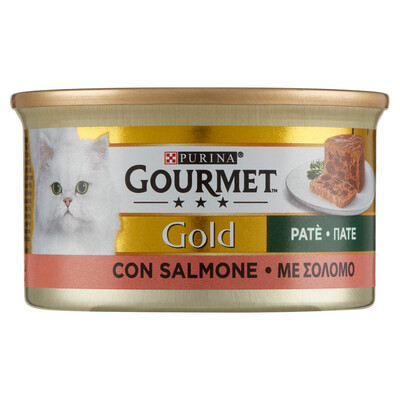 Lattina Gatto Gourmet GOLD PATÈ SALMONE 85g