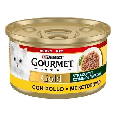 Can Cat Gourmet GOLD STRACCETTI with Chicken 85g