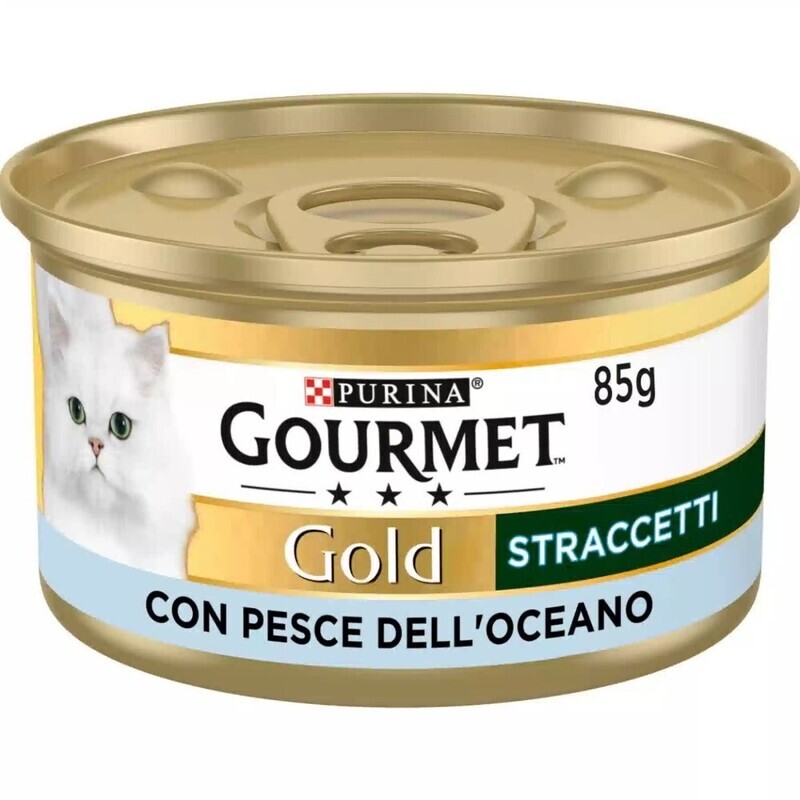 Can Cat Gourmet GOLD STRACCETTI with Ocean Fish 85g
