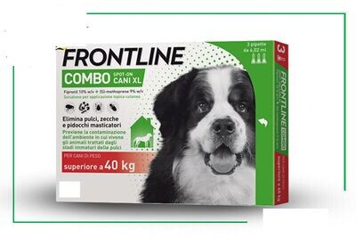 ANTIPARASITIC FRONTLINE COMBO DOGS (XL) 3 PIPETTES (OVER 40 KG)