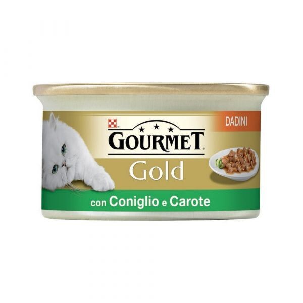 Can Gourmet GOLD CAT DADINI WITH RABBIT AND CARROTS 85g
