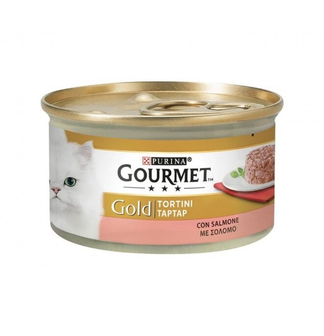 Can Gourmet GOLD CAT TORTINI WITH SALMON 85g