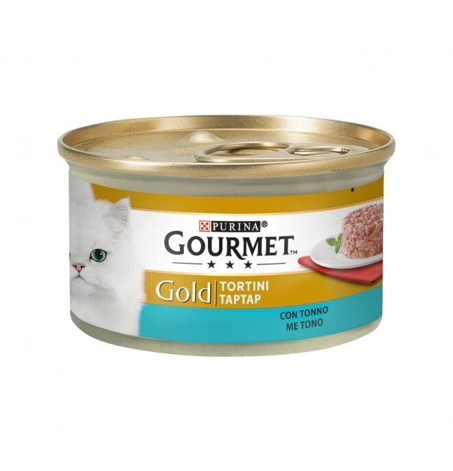 Lattina Gatto Gourmet GOLD TORTINI CON TONNO 85g