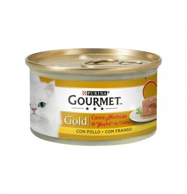 Gourmet Gold Soft Heart Cat Can with Chicken 85g
