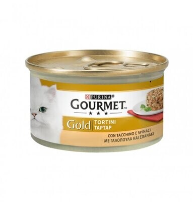 Can Cat Gourmet GOLD TORTINI WITH Turkey and Spinach 85g