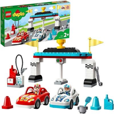 LEGO DUPLO 10947 Town Car Racing with 2 Cars Push-and-Go
