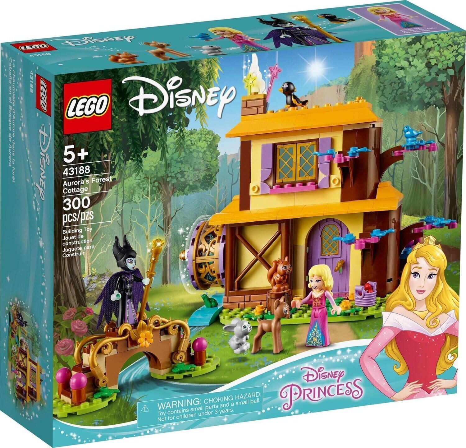 lego disney 43188-la casetta nel bosco di Aurora