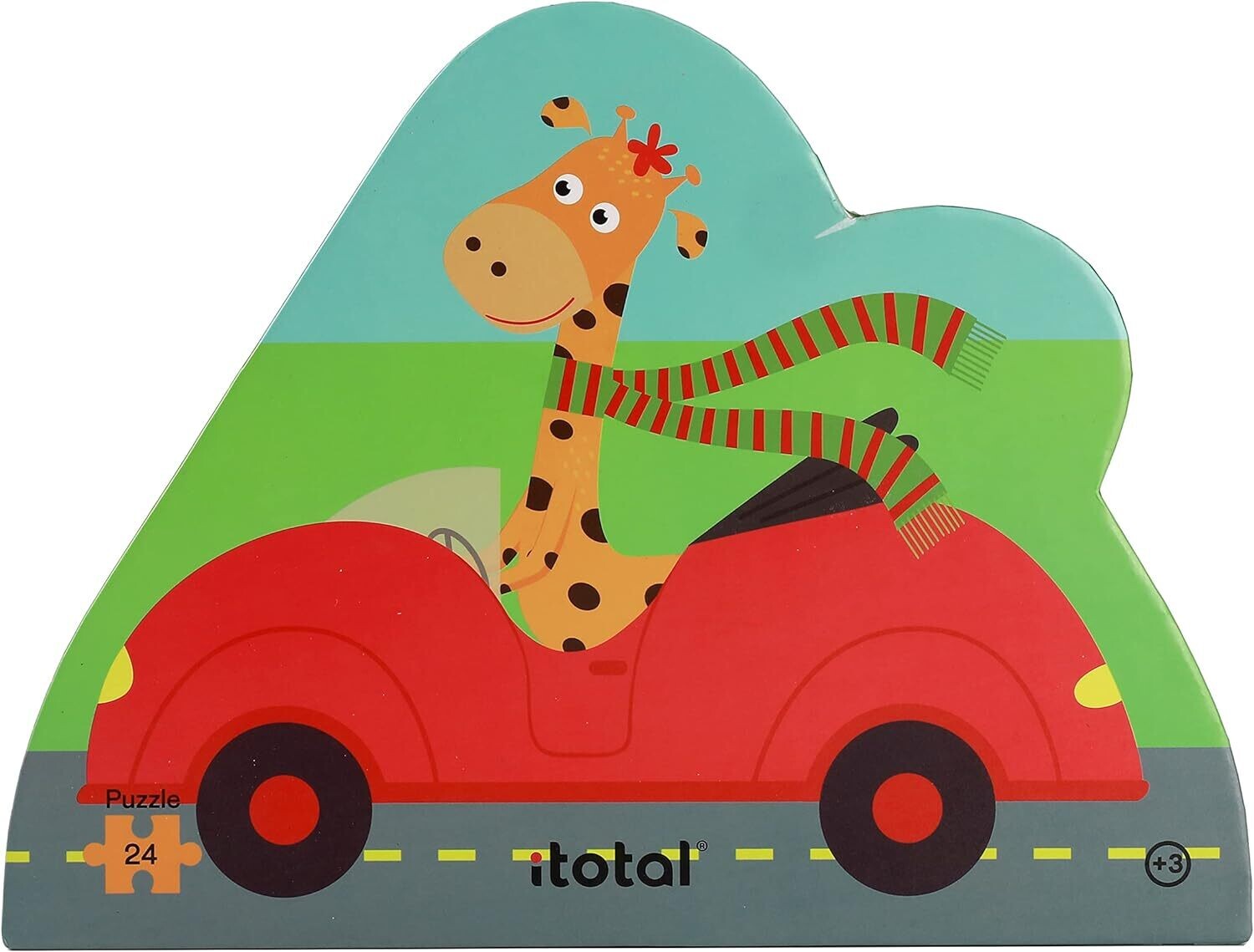 I-TOTAL ® - Puzzle 24 pieces Cars Of Animals