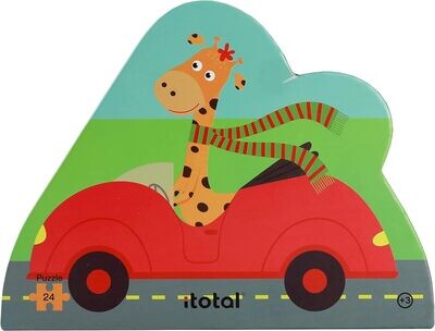 I-TOTAL ® - Puzzle 24 pieces Cars Of Animals