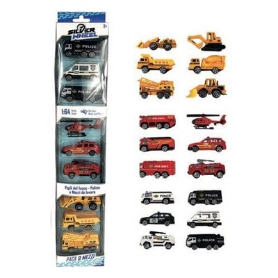 Silver Wheel - Pack 9 Means sc. 1:64 cm