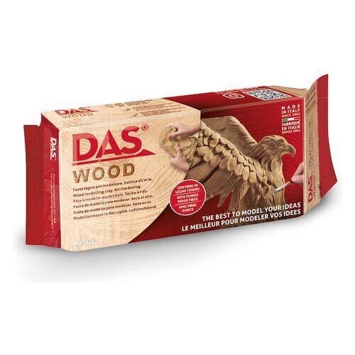 DAS Wood Modeling Clay 350g Brown