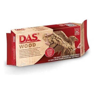 DAS Wood Modeling Clay 350g Brown