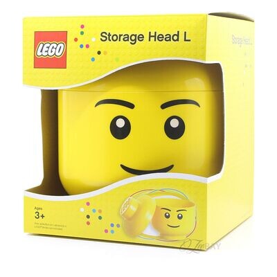 Lego big jar holder bricks head boy